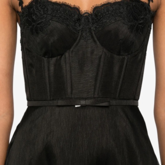 ZIMMERMANN lace-trimmed corset midi dress (designer SIZE 1) - Picture 3 of 4